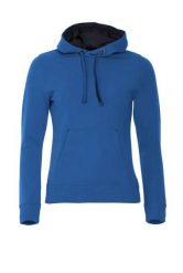 Clique Classic Hoody Women bluza z kapturem z bawełnianej mieszanki. Niebieskie bluzy z kapturem damskie CLIQUE, s, z bawełny. Za 309.10 zł.