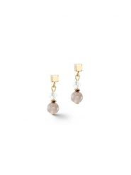 COEUR DE LION Kolczyki-wkrętki z kryształami Swarovski rozmiar: onesize. Szare kolczyki damskie COEUR DE LION, z agatem, ze stali. Za 145.45 zł.