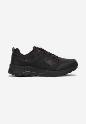 Czarno-Szare Buty Sportowe Memeni. Czarne buty trekkingowe męskie Born2be, z gumy, przed kostkę, bez zapięcia. Za 79.99 zł.