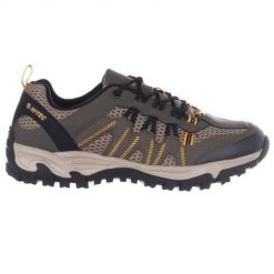 Buty trekkingowe męskie Hi-Tec Jaguar. Brązowe buty trekkingowe męskie Hi-tec, z gumy, bez zapięcia, trekkingowe. Za 443.00 zł.