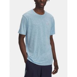 Koszulka do biegania męska Under Armour Launch Camo. Niebieskie t-shirty sportowe męskie Under Armour, m, bez ramiączek, do biegania. Za 119.99 zł.