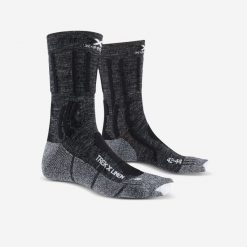 Skarpety turystyczne TREK X LINEN damskie. Brązowe obuwie trekkingowe damskie X BIONIC, bez wzorów, z dzianiny. Za 99.99 zł.