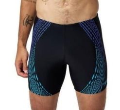 Spodenki kąpielowe Speedo Duo Logo - Mid jammers. Czarne kąpielówki męskie Speedo, l, bez wzorów, z nylonu, do pływania. Za 139.99 zł.