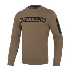 Bluza sportowa męska Pitbull West Coast Beyer Crewneck. Brązowe bluzy bez kaptura męskie PITBULL, bez wzorów, casualowe, bez kołnierzyka, bez ramiączek. W wyprzedaży za 209.00 zł.