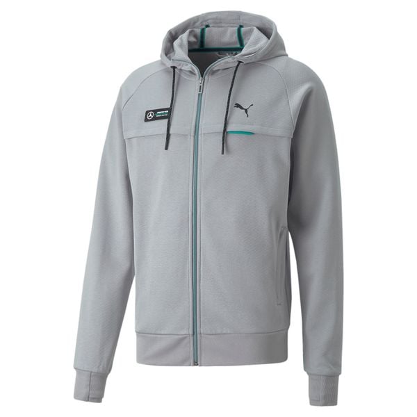 Bluza Sportowa Męska Puma Mapf1. Szare bluzy bez kaptura męskie Puma, bez wzorów, sportowe, bez kołnierzyka, bez ramiączek. W wyprzedaży za 371.80 zł.