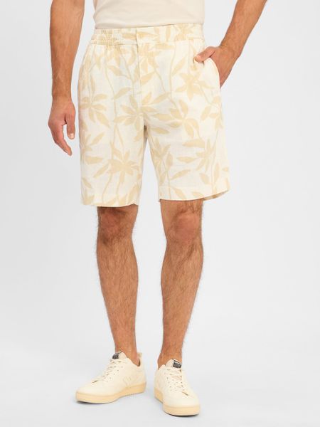 Calvin Klein Bermudy z zawartością lnu Mężczyźni len beżowy, 34. Brązowe szorty męskie CALVIN KLEIN, bez wzorów, ze lnu. Za 229.95 zł.