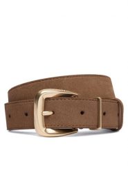 Calvin Klein Pasek Hw End Tip Buckle Suede 30Mm LV04F7114G Brązowy. Brązowe paski damskie CALVIN KLEIN, bez wzorów, ze skóry. Za 249.99 zł.