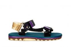 Sandały Melissa Papete Rider Ad Blue Purple Beige 010450, Czarny, Guma - 35-36. Brązowe sandały damskie Melissa, bez wzorów, z gumy, bez obcasa. W wyprzedaży za 242.10 zł.