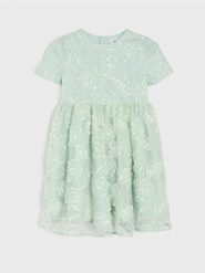 Tiulowa sukienka babydoll - zielony. Zielone sukienki dziewczęce Sinsay, bez wzorów, z tiulu, bez ramiączek. Za 49.99 zł.