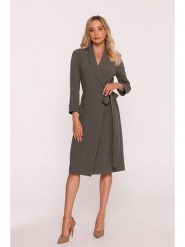 Stylove Sukienka w kolorze khaki rozmiar: L. Brązowe sukienki damskie Stylove, l, bez wzorów, z tkaniny, bez kołnierzyka, bez ramiączek, midi. Za 309.99 zł.