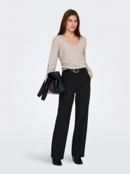 ONLY Sweter w kolorze beżowym rozmiar: XS. Brązowe swetry klasyczne damskie Only, xs, bez kołnierzyka. Za 72.95 zł.
