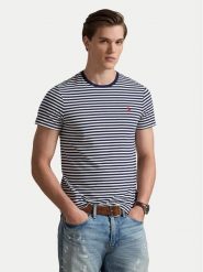 Polo Ralph Lauren T-Shirt 710956828502 Granatowy Regular Fit. Niebieskie koszulki polo męskie Polo Ralph Lauren, m, bez wzorów, z bawełny, bez ramiączek. Za 419.99 zł.