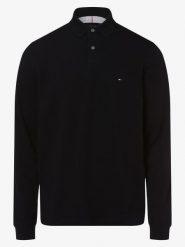Tommy Hilfiger koszulka polo Mężczyźni Bawełna niebieski, L. Niebieskie koszulki polo męskie Tommy Hilfiger, l, bez wzorów, z bawełny, bez ramiączek. Za 399.95 zł.