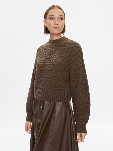 Noisy May Sweter 27028402 Brązowy Regular Fit. Brązowe swetry klasyczne damskie Noisy may, m, z syntetyku, bez kołnierzyka. Za 229.99 zł.