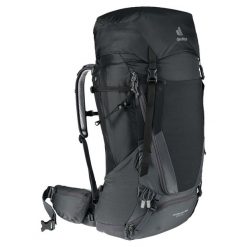 Plecak trekkingowy Deuter Futura Air Trek 55 + 10 SL damski - black. Czarne plecaki damskie Deuter, bez wzorów, z materiału, klasyczne. Za 1,159.00 zł.