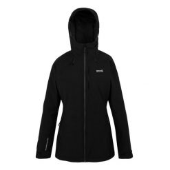 Kurtka Damska Highton Stretch Padded Jacket. Czarne kurtki damskie Regatta, bez wzorów, z puchu, bez kaptura. Za 241.99 zł.