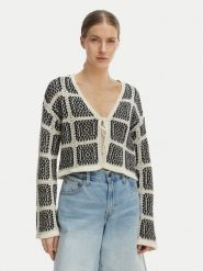 ONLY Kardigan Loa 15356436 Beżowy Regular Fit. Brązowe kardigany damskie Only, s, bez wzorów, z bawełny. Za 169.99 zł.