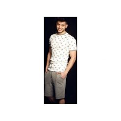 Piżama Short Sleeve na cieplejsze noce. Szare piżamy męskie Sleepless in warsaw, m, bez wzorów, z materiału, bez ramiączek. Za 179.00 zł.