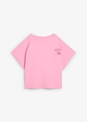 T-shirt oversize. Czerwone t-shirty damskie bonprix, bez wzorów, z bawełny, bez kołnierzyka. Za 64.99 zł.
