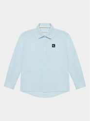 Calvin Klein Jeans Koszula Ceremony IB0IB01962 Błękitny Regular Fit. Niebieskie koszule chłopięce Calvin Klein Jeans, bez wzorów, z bawełny, bez kołnierzyka, bez ramiączek. Za 189.99 zł.