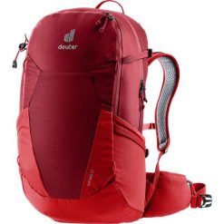 Plecak z siatką dystansową Deuter Futura 27 - masala/cherry. Czerwone plecaki damskie Deuter, bez wzorów, z materiału, klasyczne. Za 717.75 zł.