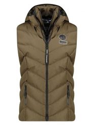 Geographical Norway Kamizelka pikowana "Valor" w kolorze khaki rozmiar: 3XL. Brązowe kamizelki damskie Geographical Norway, xl. Za 173.99 zł.