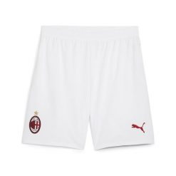 Męskie szorty AC Milan 24/25 PUMA White For All Time Red. Białe szorty męskie Puma, bez wzorów, sportowe. Za 191.50 zł.