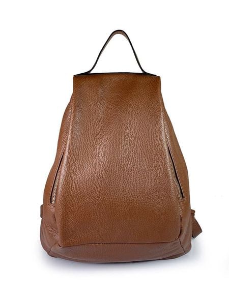 ORE10 Skórzany plecak "Rias" w kolorze brązowym - 23 x 33 x 12 cm rozmiar: onesize. Brązowe plecaki damskie ORE10, bez wzorów, z materiału. Za 347.99 zł.