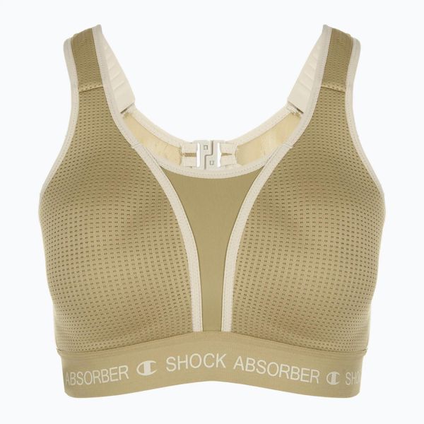 Biustonosz treningowy Shock Absorber Ultimate Run Bra Padded. Brązowe biustonosze Shock Absorber, bez wzorów, z elastanu. Za 159.99 zł.