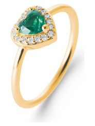 L'Atélier Précieux Pozłacany pierścionek z cyrkoniami rozmiar: 54. Zielone pierścionki damskie L'Atélier Précieux, z cyrkonią, pozłacane. Za 126.99 zł.