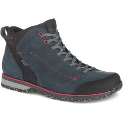 Buty turystyczne męskie TREZETA Zeta Mid z membraną WP. Niebieskie buty trekkingowe męskie Trezeta, bez zapięcia, trekkingowe. W wyprzedaży za 346.45 zł.