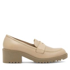 Półbuty Lasocki. Brązowe półbuty damskie Lasocki, bez wzorów, bez obcasa, na obcasie. Za 259.99 zł.
