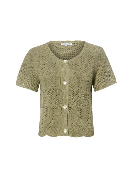 Marie Lund koszulka z dzianiny Kobiety Bawełna zielony, XL. Zielone t-shirty damskie Marie Lund, xl, bez wzorów, z bawełny, bez kołnierzyka. Za 129.95 zł.