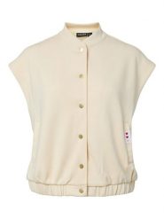 Pieces Kamizelka dresowa "Talia" w kolorze kremowym rozmiar: S. Brązowe kamizelki damskie Pieces, s, z dresówki. Za 134.95 zł.