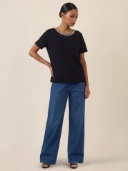 APART Koszulka w kolorze czarnym rozmiar: 36/38. Czarne bluzki damskie Apart, bez wzorów, bez kołnierzyka. Za 164.95 zł.