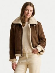LAUREN RALPH LAUREN Kożuch sztuczny 297P04122003 Brązowy Regular Fit. Brązowe futra damskie Lauren Ralph Lauren, xs. Za 1,899.00 zł.