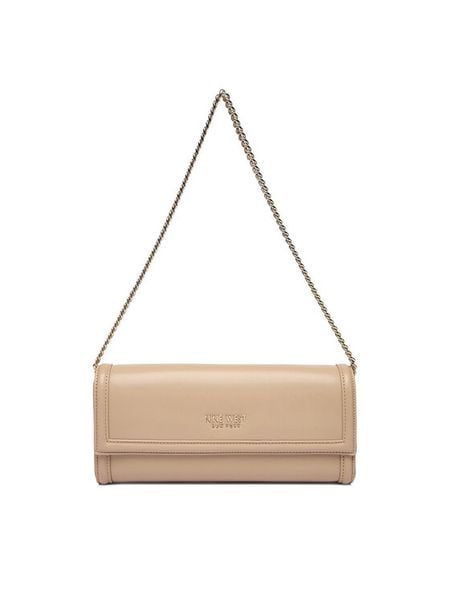 Nine West Torebka EO-Greene Charm-LDA8374 Beżowy. Brązowe torebki klasyczne damskie Nine West, bez wzorów, z materiału, bez dodatków. Za 219.99 zł.