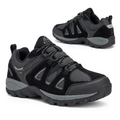 Buty trekkingowe męskie KADVA Traver Low WP. Czarne buty trekkingowe męskie KADVA, bez zapięcia, trekkingowe. Za 139.99 zł.