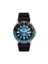 Fossil Zegarek Blue GMT FS6049 Czarny. Czarne, analogowe zegarki męskie Fossil. Za 539.99 zł.