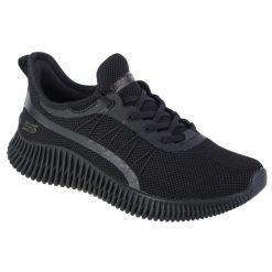 Buty sportowe Sneakersy damskie, Skechers Bobs Geo-New Aesthetics. Czarne buty sportowe na co dzień damskie Skechers, bez wzorów, z tkaniny, trekkingowe, Skechers Sport. Za 249.99 zł.