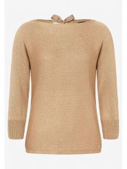 More & More Sweter w kolorze beżowym rozmiar: 42. Brązowe swetry klasyczne damskie MORE & MORE, bez kołnierzyka. Za 86.99 zł.