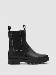 Pepe Jeans FOOTWEAR Sztyblety "Gum" w kolorze czarnym rozmiar: 37. Czarne botki damskie Pepe Jeans FOOTWEAR, z jeansu, sportowe, bez obcasa, na obcasie, bez zapięcia. Za 209.95 zł.