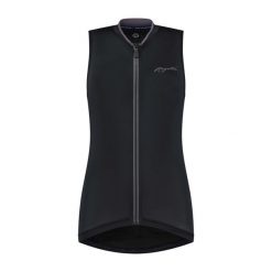 Koszulka rowerowa damska bez rękawów Rogelli Essential. Czarne topy sportowe damskie Rogelli, l, bez wzorów, z materiału, bez ramiączek. Za 214.00 zł.