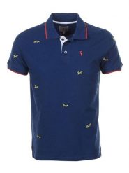 Peak Mountain Koszulka polo "Clamar" w kolorze granatowym rozmiar: XXL. Niebieskie koszulki polo męskie Peak Mountain, xxl, bez wzorów, z bawełny, bez ramiączek. Za 78.66 zł.