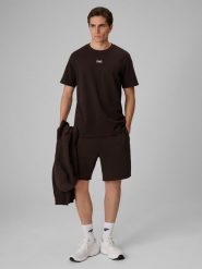 4F Spodenki dresowe męskie 4F x Robert Lewandowski - brązowe L. Brązowe szorty sportowe męskie 4f, l, z bawełny, na fitness i siłownię. Za 149.99 zł.
