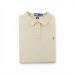 Second life - Polo Ralph Lauren męskie z krótkim rękawem - Jak nowy. Brązowe szorty męskie Ralph Lauren, bez wzorów, z materiału, eleganckie. Za 127.76 zł.