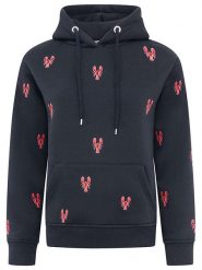 Zwillingsherz Bluza "Hummer" w kolorze granatowo-czerwonym rozmiar: XXL. Czerwone bluzy z kapturem damskie Zwillingsherz, xxl, z bawełny. Za 226.77 zł.