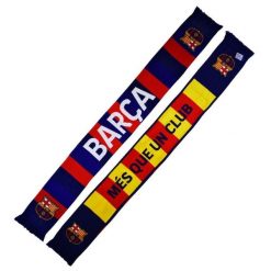 FC Barcelona szalik kibica dwustronny Double Knitted Scarf N27 wielokolorowy. Szaliki i kominy damskie FC Barcelona, bez wzorów. Za 99.00 zł.