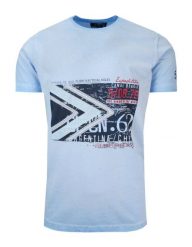 T-Shirt Męski Jasny Niebieski z Nadrukiem, Koszulka, Krótki Rękaw, U-neck. Niebieskie t-shirty męskie New Antracid, na lato, m, bez wzorów, z bawełny, bez kołnierzyka. Za 99.00 zł.