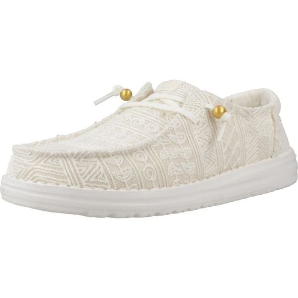 HeyDude Damskie Mokasyny Wendy Crochet Lace. Białe mokasyny damskie Hey dude, z materiału. Za 359.00 zł.